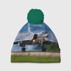 Шапка 3D c помпоном Самолёт
