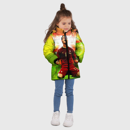 Зимняя куртка для девочек 3D Роналдо - фото 5