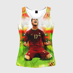 Женская майка 3D Роналдо