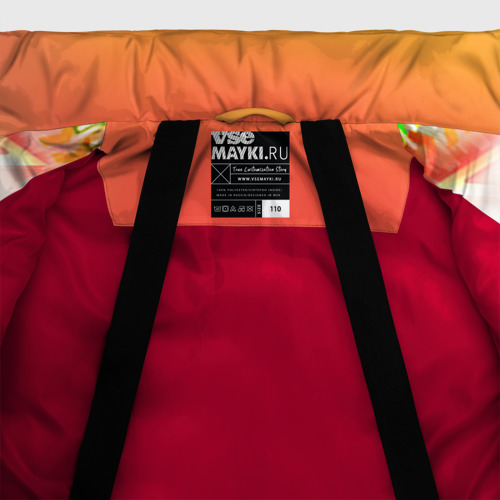 Зимняя куртка для девочек 3D Роналдо, цвет красный - фото 7