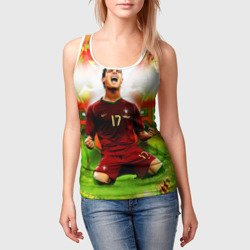 Женская майка 3D Роналдо - фото 2