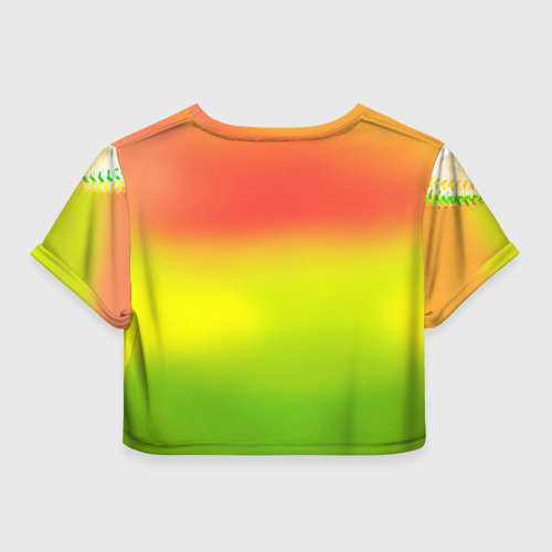 Женская футболка Crop-top 3D Роналдо, цвет 3D печать - фото 2