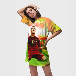 Платье-футболка 3D Роналдо - фото 2