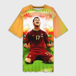 Платье-футболка 3D Роналдо