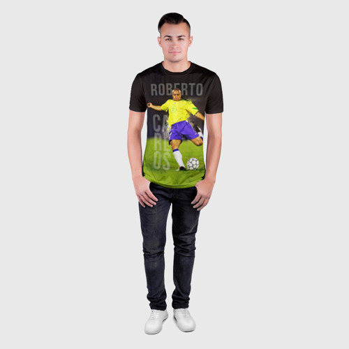 Мужская футболка 3D Slim Roberto Carlos, цвет 3D печать - фото 4