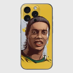 Чехол для iPhone 16 Pro Max силиконовый с защитой камеры Ronaldinho