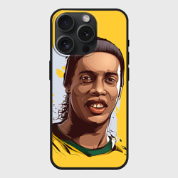 Чехол силиконовый для Apple iPhone 15 Pro Мax матовый Ronaldinho