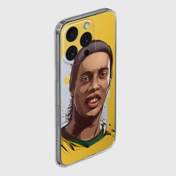 Чехол для iPhone 16 Pro Max силиконовый с защитой камеры Ronaldinho - фото 2