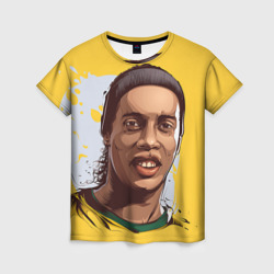 Женская футболка 3D Ronaldinho