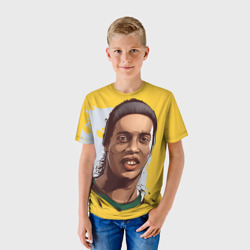 Детская футболка 3D Ronaldinho - фото 2