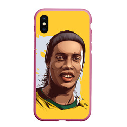 Чехол для iPhone XS Max матовый Ronaldinho
