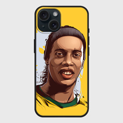 Чехол силиконовый для Apple iPhone 15 матовый Ronaldinho