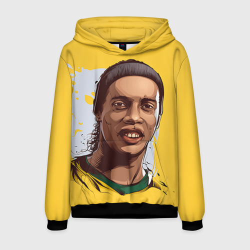 Мужская толстовка 3D Ronaldinho, цвет черный