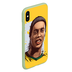 Чехол для iPhone XS Max матовый Ronaldinho - фото 2