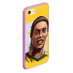 Чехол для iPhone 5/5S матовый Ronaldinho - фото 2