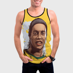 Мужская майка 3D Ronaldinho - фото 2