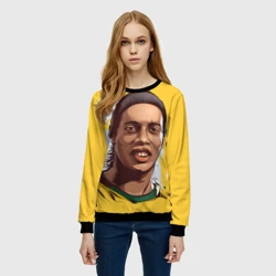 Женский свитшот 3D Ronaldinho - фото 2