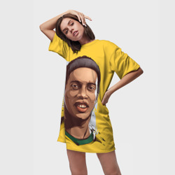 Платье-футболка 3D Ronaldinho - фото 2