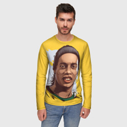 Мужской лонгслив 3D Ronaldinho - фото 2