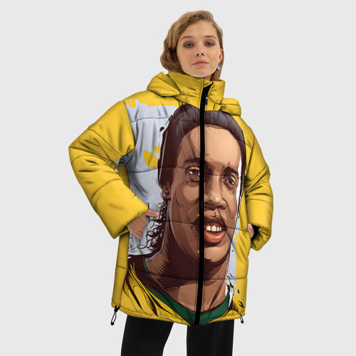 Женская зимняя куртка Oversize Ronaldinho, цвет светло-серый - фото 3