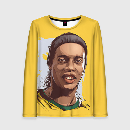 Женский лонгслив 3D Ronaldinho, цвет 3D печать