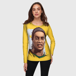 Женский лонгслив 3D Ronaldinho - фото 2