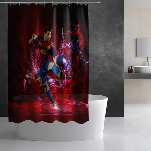 Штора 3D для ванной Messi - фото 2