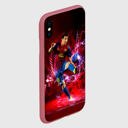Чехол для iPhone XS Max матовый Messi - фото 2