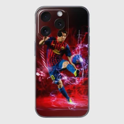 Чехол для iPhone 15 Pro силиконовый с защитой камеры Messi