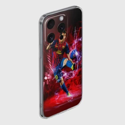 Чехол для iPhone 15 Pro силиконовый с защитой камеры Messi - фото 2