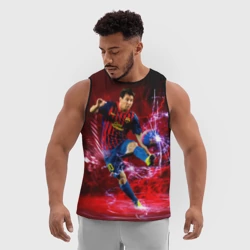 Мужская спортивная майка 3D Messi - фото 2
