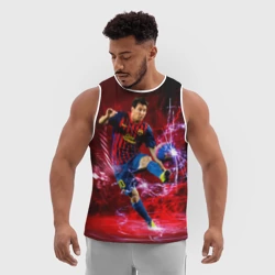 Мужская спортивная майка 3D Messi - фото 2