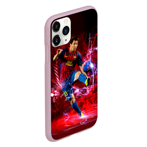 Чехол для iPhone 11 Pro матовый Messi, цвет розовый - фото 3