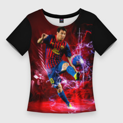 Женская футболка 3D Slim Messi