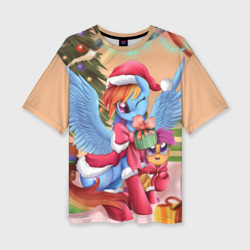 Женская футболка oversize 3D My Little Pony