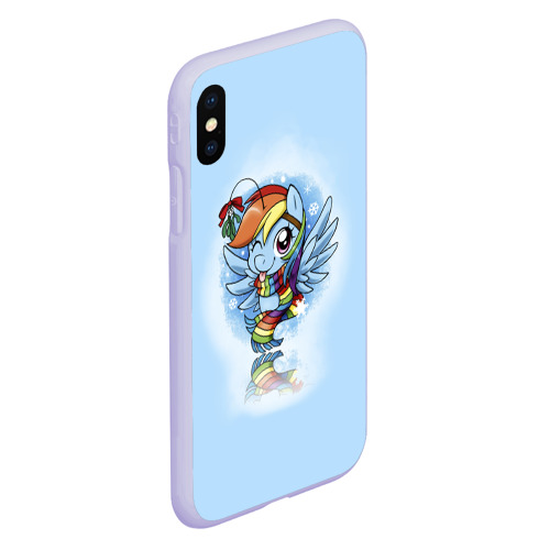 Чехол для iPhone XS Max матовый My Little Pony, цвет светло-сиреневый - фото 3