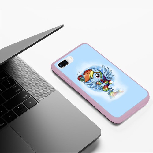 Чехол для iPhone 7Plus/8 Plus матовый My Little Pony, цвет розовый - фото 5