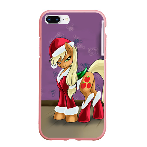 Чехол для iPhone 7Plus/8 Plus матовый My Little Pony, цвет баблгам