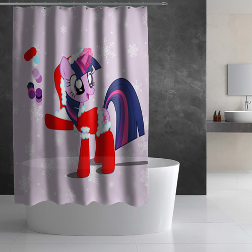 Штора 3D для ванной My Little Pony - фото 2