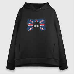 Женское худи Oversize хлопок Tardis Britain