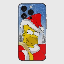 Чехол для iPhone 16 Pro силиконовый с защитой камеры Санта Гомер