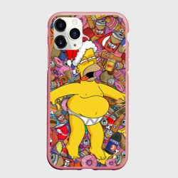 Чехол для iPhone 11 Pro матовый Обжора Гомер