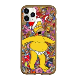 Чехол для iPhone 11 Pro Max матовый Обжора Гомер