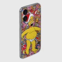 Чехол для iPhone 16 силиконовый с защитой камеры Обжора Гомер - фото 2