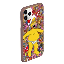 Чехол для iPhone 11 Pro Max матовый Обжора Гомер - фото 2