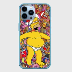 Чехол для iPhone 14 Pro Max Обжора Гомер