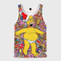 Мужская майка 3D Обжора Гомер