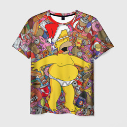 Мужская футболка 3D Обжора Гомер