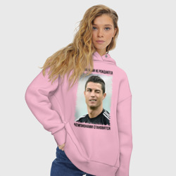 Женское худи Oversize хлопок Криштиану Роналду - фото 2