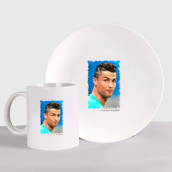 Набор: тарелка + кружка Cristiano Ronaldo